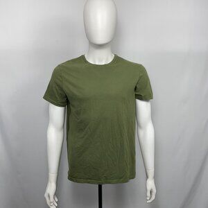Goodfellow Men Olive Green Crew Neck Standard Fit T Shirt Size L - [MT10]